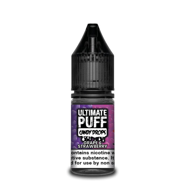 Ultimate Puff 10ml Nic Salts E Liquid, Pack of 10, Grape & Strawberry Flavor