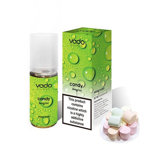 Vado 10ml Nic Salt E Liquid, Pack of 10, Candy Flavor
