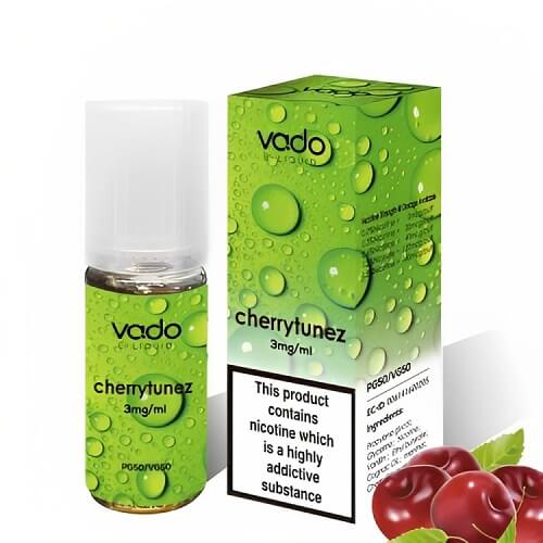 Vado 10ml Nic Salt E Liquid, Pack of 10, Cherrytunez Flavor