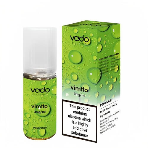 Vado 10ml Nic Salt E Liquid, Pack of 10, Vimtto Flavor