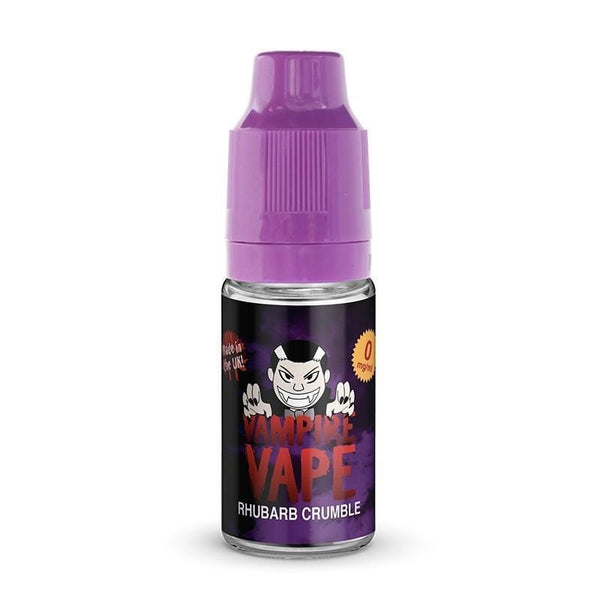 Vampire Vape 10ml E Liquid, Pack of 10, Rhubarb Crumble Flavor