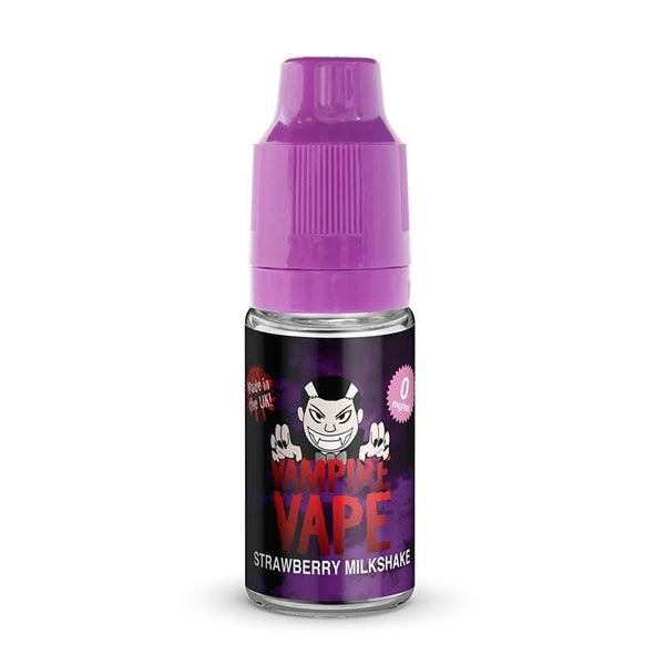 Vampire Vape 10ml E Liquid, Pack of 10, Strawberry Milkshake Flavor