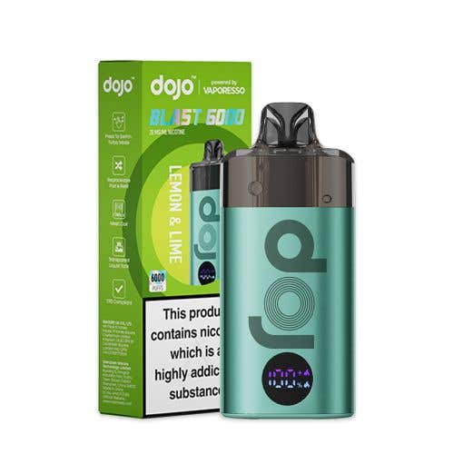 Vaporesso Dojo Blast 6000 Puffs Vape Kit, Box of 10 in Lemon & Lime Flavour
