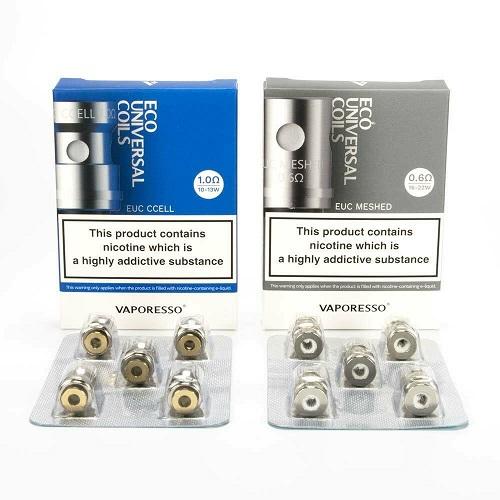 Vaporesso EUC Replacement Coils0.6ohm, 1.0ohm (5Pcs)