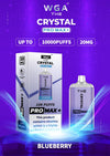 WGA Crystal Pro Max 10000 Puffs Prefilled Pod Vape Kit, Blueberry Flavor